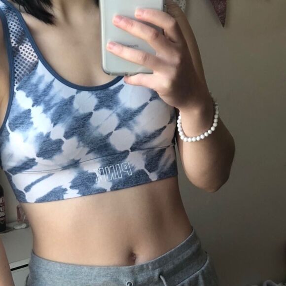 PINK Sports By Victorias Secret Blue Sports Bra size S - Picture 1 of 5